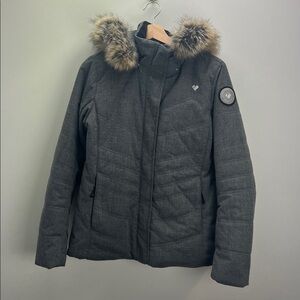 Obermeyer Tuscany II Insulated Jacket Gray Ski Snowboard Winter Womens Size 6